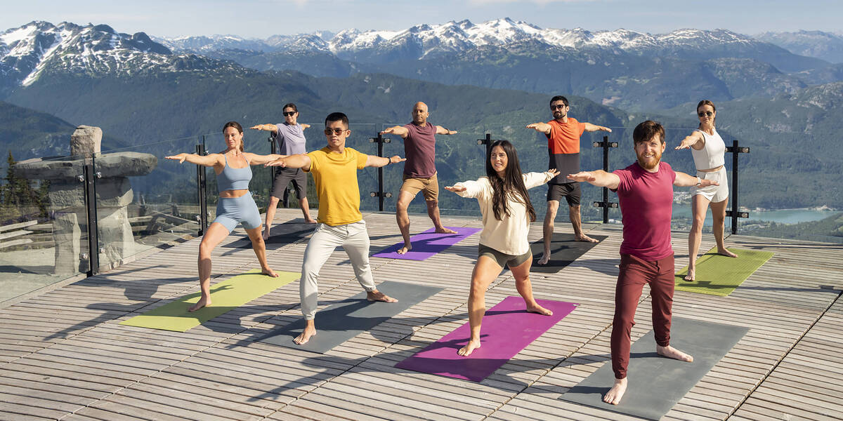 Mountain Top Yoga on Whistler Mountain Mountain Top Yoga on Whistler Mountain